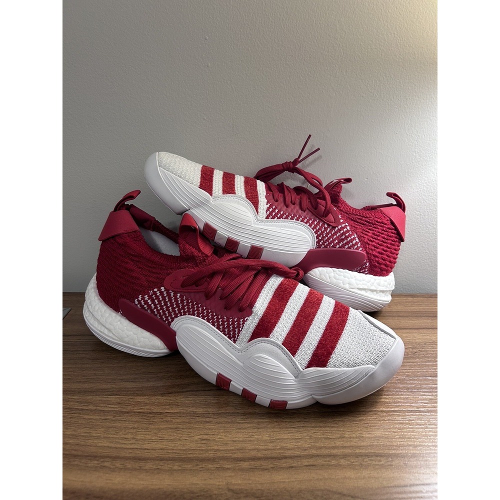 Adidas Trae Young 2 Athletic Basketball Shoes Mens Size 11.5 H03845 Red / White